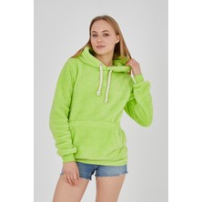 Grody Grody.t  Kapüşonlu Peluş Sweatshirt Hoody Neo Sarısı