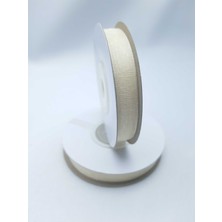Seçilir Krem Renkte 1 cm Organze Kurdele (1 Makara 25 Mt)