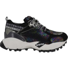 Beety BY92.3377 Siyah Yüksek Taban Kadın Sneakers Ayakkabı