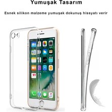 CepStok iPhone 8 Kılıf Şeffaf Kamera Korumalı Yumuşak Silikon