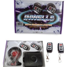 Inwells Hko oto Alarmı Komple Set 12V  Kumanda Modeli: 3707