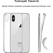 CepStok iPhone Xs Max Kılıf Şeffaf Kamera Korumalı Yumuşak Silikon