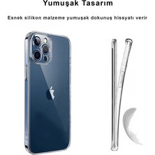 CepStok iPhone 12 Pro Kılıf Şeffaf Kamera Korumalı Yumuşak Silikon