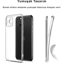 CepStok iPhone 11 Pro Kılıf Şeffaf Kamera Korumalı Yumuşak Silikon