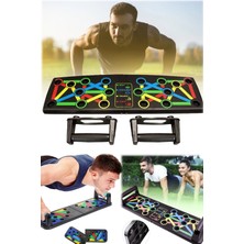 Utelips Push-Up Evde Fitness Kondisyon Ders Pilates Tahtası Şınav 14 Bölge Tüm Foksiyonları Çalıştıran Şınav