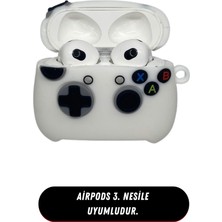 DGK Airpods 3. Nesil Uyumlu Koruyucu Kılıf Beyaz Xbox Figürlü