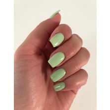 Rubatrend Kalıcı Nail Art Soluk Deniz Küt Model 24'Lü Takma Tırnak Seti