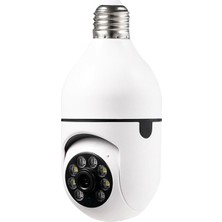 Gabya 360 Ptz Ip Kamera Gece Görüş Kablosuz Akıllı Ampul Wifi Camera