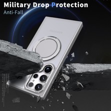 Samsung Galaxy S24 Ultra Manyetik Telefon Kapağı Döner Yüzük Kickstand (Yurt Dışından)