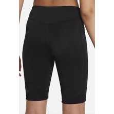 Nike One Girls Dri Fit Short Black Biker Şort Tayt Kız Çocuk Şortu Siyah