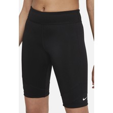 Nike One Girls Dri Fit Short Black Biker Şort Tayt Kız Çocuk Şortu Siyah