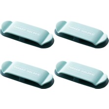 GongtuShop Gök Mavisi Tarzı Delme Pastası Tipi Fiş Kanca Duvara Sarılabilir Tasarım Düşmeyen Sarılabilir Tasarım Fişlik Iki Yönlü Depolama Klasik (Yurt Dışından)