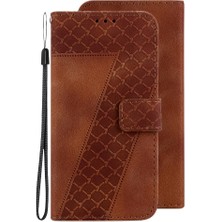 Manyi Mall Onur X7 Kart Yuvası Fonksiyonu Için Kılıf Cüzdan Kabartmalı Desen Flip Folio Pu (Yurt Dışından)