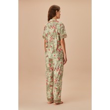 Suwen Green Rose Maskülen Pijama Takımı