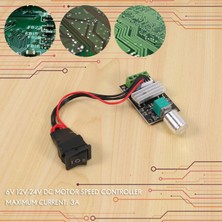 Sunshinee 6V 12V 24V 3A Pwm Dc Motor Hız Kontrol Cihazı Ileri Geri Anahtar Kontrolü 1203B (Yurt Dışından)