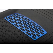 Entelux Ford Connect 2004-2005 Uyumlu 3D Havuzlu Paspas Takımı (Mavi-Siyah)
