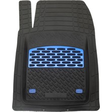 Entelux Ford C-Max 2004-2005 Uyumlu 3D Havuzlu Paspas Takımı (Mavi-Siyah)