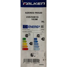 Falken 235/50 R19 Tl 103W Xl Azenis Fk520 Suv Yaz Lastiği ( Üretim Yılı: 2023 )