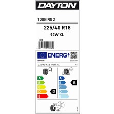 Dayton 225/40 R18 92W Xl Touring 2 Yaz Lastiği (Üretim Yılı: 2024)