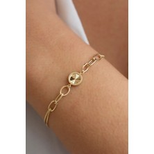 By Milo Jewellery 14 Ayar Altın Tasarım Bileklik