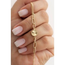 By Milo Jewellery 14 Ayar Altın Tasarım Bileklik