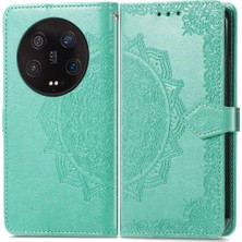 Xiaomi 13 Ultra Zarif Desen Basit Iş Deri Kılıf (Yurt Dışından)