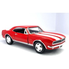 Hepsilazım 1967 Chevrolet Camaro Z/28 (Şeritli) - Çek Bırak 5inch. Lisanslı Model Araba, Oyuncak Araba 1:37