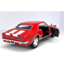 Hepsilazım 1967 Chevrolet Camaro Z/28 (Şeritli) - Çek Bırak 5inch. Lisanslı Model Araba, Oyuncak Araba 1:37