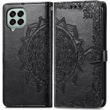 Samsung M33 5g Zarif Desen Basit Iş Deri Kılıf (Yurt Dışından)