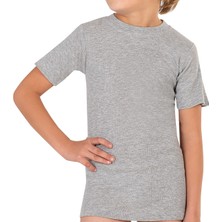 Özkan 0706 Erkek Çocuk Pamuklu Ribana Yarım Kol Fanila Tişört Atlet