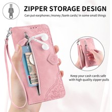 Bdt Shop Samsung Galaxy A53 5g Fermuarlı Kese Manyetik Kart Tutacağı Bilek Kayışlı Cüzdan Kesesi Samsung Galaxy A53 5g (Yurt Dışından)