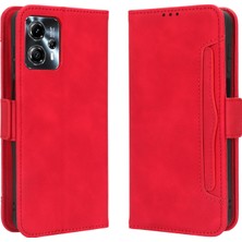 Bdt Shop Motorola Moto G13/G23 ile Uyumlu Kickstand Koruyucu, Kredi Kartı Tutacağı Pu Deri Darbeye Dayanıklı Telefon Kılıfı (Yurt Dışından)