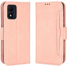 Bdt Shop Tcl 303 ile Uyumlu Kickstand Koruyucu, Kredi Kartı Tutacağı Pu Deri Darbeye Dayanıklı Telefon Kılıfı (Yurt Dışından)