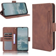 Bdt Shop Nokia G20/G10 ile Uyumlu Kickstand Koruyucu, Kredi Kartı Tutacağı Pu Deri Darbeye Dayanıklı Telefon Kılıfı (Yurt Dışından)