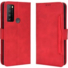 Bdt Shop Tcl 30 Xl ile Uyumlu Kickstand Koruyucu, Kredi Kartı Tutacağı Pu Deri Darbeye Dayanıklı Telefon Kılıfı (Yurt Dışından)