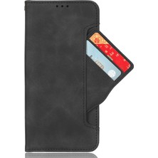 Bdt Shop Oneplus Nord Ce 3 Lite ile Uyumlu Kickstand Koruyucu, Kredi Kartı Tutacağı Pu Deri Darbeye Dayanıklı Telefon Kılıfı (Yurt Dışından)