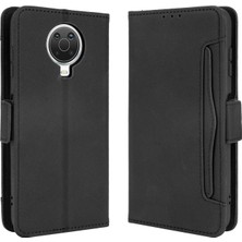 Bdt Shop Nokia G20/G10 ile Uyumlu Kickstand Koruyucu, Kredi Kartı Tutacağı Pu Deri Darbeye Dayanıklı Telefon Kılıfı (Yurt Dışından)