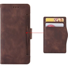Bdt Shop Motorola Moto Edge X30 ile Uyumlu Kickstand Koruyucu, Kredi Kartı Tutacağı Pu Deri Darbeye Dayanıklı Telefon Kılıfı (Yurt Dışından)