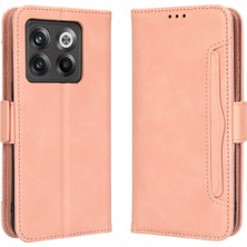 Bdt Shop Oneplus 10T 5g/ace Pro 5g ile Uyumlu Kickstand Koruyucu, Kredi Kartı Tutacağı Pu Deri Darbeye Dayanıklı Telefon Kılıfı (Yurt Dışından)