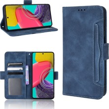 Bdt Shop Samsung Galaxy M33 5g ile Uyumlu Kickstand Koruyucu, Kredi Kartı Tutacağı Pu Deri Darbeye Dayanıklı Telefon Kılıfı (Yurt Dışından)