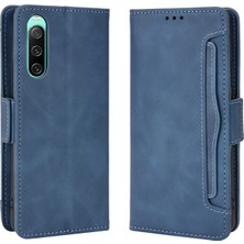 Bdt Shop Sony Xperia 10 V ile Uyumlu Kickstand Koruyucu, Kredi Kartı Tutacağı Pu Deri Darbeye Dayanıklı Telefon Kılıfı (Yurt Dışından)