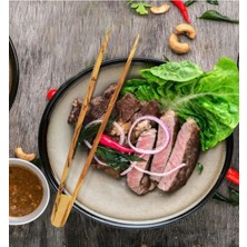 Online Pazar Zeytin Ağacı El Yapımı Tahta Maşa 25 cm Büyük Boy Ahşap Maşa 1 Adet