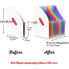 Talent 4x Genişleyen Dosya Tutucu Klasör Ayakta A4 Dikey Dosya Düzenleyici Dergi Sepeti Masaüstü 13 Cepler Dosya Tutucu (Yurt Dışından)