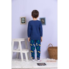 Pamuk Baskılı Erkek Çocuk Pijama Takımı-Sesa Kids