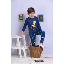 Pamuk Baskılı Erkek Çocuk Pijama Takımı-Sesa Kids