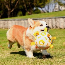 Louisea Pet Oyuncak Top Köpek Diş Gıcırdatma Dayanıklı Isırma Ses Şişme Futbol (Yurt Dışından)