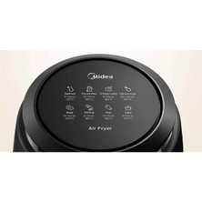 Midea MF-TN35A2 Yağsız Air freyer Fritöz 3,5 lt Siyah, Yıkanabilir Çelik Hazneli,8 Farklı Program