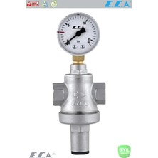 E.C.A 1" Basınç Düşürücü Valf Manometreli Pistonlu 602111042
