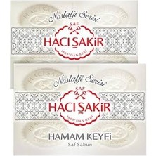 Hacı Şakir Hamam Keyfi Saf Geleneksel Beyaz Sabun 800 gr x 2 Adet