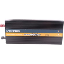 Entex 12V Volt 1.2kw 1200W Watt Modifiye Sinus Inverter 220 Çevirici Invertör Dijital Ekranlı Dönüştürücü